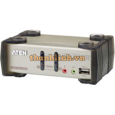 2-Port PS/2-USB VGA/Audio KVMP™ Switch with OSD ATEN CS1732B