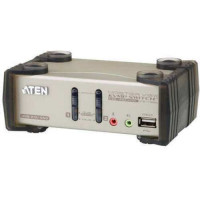 Bộ điều khiển KVM 2P PS/2-USB VGA/Audio KVMP Switch W/OSD Aten CS1732B-AT-E