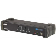 Bộ điều khiển KVM 4-Port USB DVI Dual Link/Audio KVMP SW. Aten CS1784A-AT-E