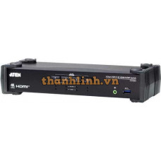 4-Port USB 3.0 4K HDMI KVMP™ Switch with Audio Mixer Mode ATEN CS1824