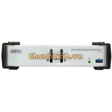 Bộ điều khiển KVM 2-Port USB DP/Audio KVMP/USB 3.0 Switch Aten CS1912-AT-E