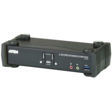 Bộ điều khiển KVM 2P USB 4K DP/F. Audio KVMP/USB3.0 Switch Aten CS1922-AT-E