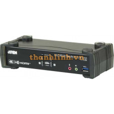 2-Port USB 3.0 4K DisplayPort MST KVMP™ Switch (Cables included) ATEN CS1922M