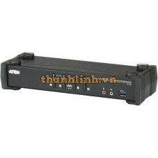 4-Port USB 3.0 4K DisplayPort KVMP™ Switch (Cables included) ATEN CS1924