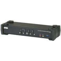 Bộ điều khiển KVM 4P USB 4K DP/F. Audio KVMP/USB3.0 Switch Aten CS1924-AT-E