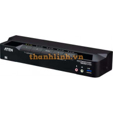 4-Port USB 3.0 8K DisplayPort KVMP™ Switch (Cables included) ATEN CS1924A