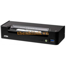 Bộ điều khiển KVM 3-Port USB-C DP Hybrid KVMP Switch W/UK Aten CS1953-AT-E