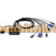 2-Port USB VGA Cable KVM Switch with Remote Port Selector ATEN CS22U