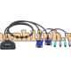 Cáp cho hệ thống KVM 2-Port PS/2 VGA Cable KVM Switch Aten CS62S-AT