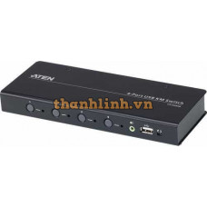 4-port USB Boundless KM Switch (Cables included) ATEN CS724KM