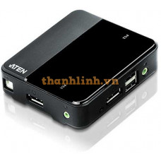 2-Port USB DisplayPort / Audio KVM Switch (4K Supported and Cables included) ATEN CS782DP