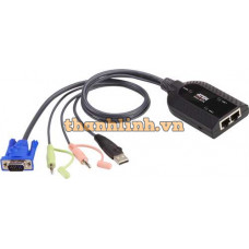 USB VGA/Audio Virtual Media KVM Adapter with Dual Output ATEN KA7178