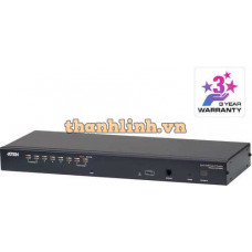 1-Local/Remote Shared Access 8-Port Multi-Interface Cat 5 KVM over IP Switch ATEN KH1508Ai