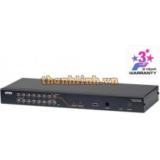 2-Console 16-Port Multi-Interface (DisplayPort, HDMI, DVI, VGA) Cat 5 KVM Switch ATEN KH2516A