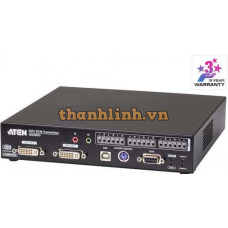 DVI-I Dual Display KVM over IP Transmitter with Remote Access ATEN RCMDVI40BT
