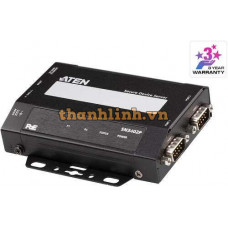2-Port RS-232/422/485 Secure Serial Device Server with PoE ATEN SN3402P