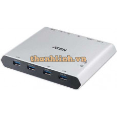 2-Port 4K DisplayPort USB-C KVM Switch with Power Pass-through | Duo Flex (8K, USB 3.2 / 4.0, Thunderbolt 4 Compatible) ATEN US3311