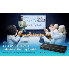 4 x 4 USB 3.2 Gen 1 Industrial Sharing Switch ATEN US3344i