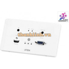HDMI & VGA HDBaseT Transmitter with EU Wall Plate / PoH (4K@100m) (HDBaseT Class A) (PoH PD) ATEN VE2812AEUT