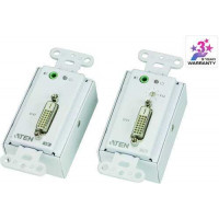 Bộ mở rộng qua mạng DVI /Audio Cat 5 Extender Wall Plate Aten VE606-AT-E