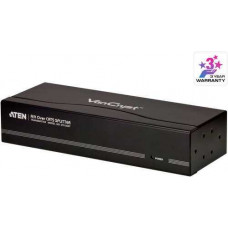 Bộ tách tín hiệu 4-Port VGA/Audio Cat 5 Splitter Aten VS1204T-AT-E