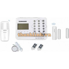 Bộ báo trộm trung tâm qua APP và SIM KAWA 262T WIFI SIM LINE