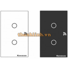 Công tắc cảm ứng hẹn giờ 2 nút KAWA CT2-WIFI(B/W)