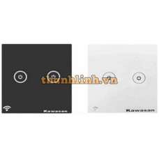 Công tắc cảm ứng hẹn giờ 2 nút KAWA CT2V-WIFI(B/W)