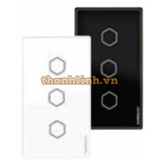 Công tắc thông minh không dây KAWA CT3N-BLE-W/B