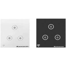 Công tắc cảm ứng hẹn giờ 3 nút KAWA CT3V-WIFI(B/W)