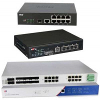 Thiết bị chuyển mạch Công Nghiệp 8×1000Base -X SFP port+8×1000Base-T RJ45 port ,dual power ,DC9-48V Wintop RS6316-8GF8GT