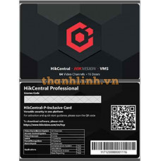 Phần mềm quản lý tập trung 64 kênh camera HIKVISION HikCentral-P-Inclusive-Global/64