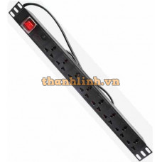 Thanh nguồn HDTEC PDU đa năng tích hợp chống sét 8 ổ cắm 16A