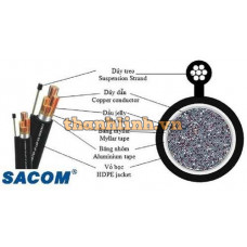 Cáp điện thoại treo ngoài trời 10 đôi SAICOM 10x2x0.5