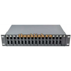 16 Slot RJ45 Converter Rack Fiber TCNET