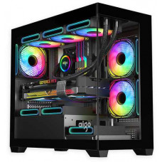 Vỏ case AIGO C218M BLACK ( MATX, Màu Đen, Case Bể Cá)