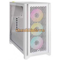 Vỏ máy tính/ Case Corsair iCUE 4000D RGB Airflow, True White (CC-9011241-WW)