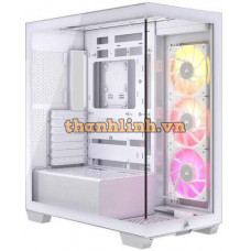 Vỏ máy tính Corsair iCUE LINK 3500X RGB Tempered Glass (Mid-Tower, White CC-9011281-WW