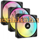Quạt máy tính/ Fan case Corsair iCUE LINK QX120 RGB, Magnetic Dome RGB Fan,Starter Kit (CO-9051002-WW)