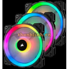 Quạt CORSAIR LL120 RGB 120mm (3fan + Lighting node Pro)