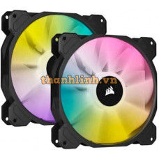 Bộ 2 quạt máy tính 140mm Corsair SP140 RGB ELITE LED kèm Node Core (CO-9050111-WW)