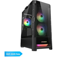 Vỏ thùng máy vi tính Cougar Duoface RGB Tempered Glass & Airflow Panel - Đen (Black) (385ZD10.0001)