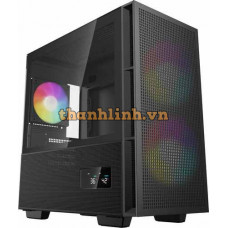 Thùng máy Case Deepcool CH360 Digital - Đen | Kèm sẵn 3 fan ARGB