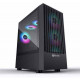 Thùng máy Case Jetek Game – X1 Tặng 3 Fan RGB (Đen)