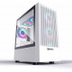 Thùng máy Case Jetek Game – X1 Tặng 3 Fan RGB (Trắng)