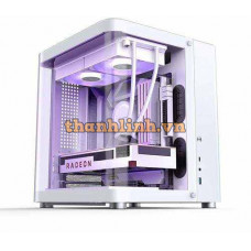 Thùng máy Case Jonsbo TK-1 2.0 - Trắng bạc | Micro ATX