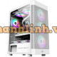 Vỏ case Máy Tính Kenoo ESPORT AF100 - 3F MESH WHITE ( ATX, Màu Trắng, 3 Fan RGB)