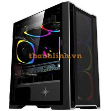 Vỏ case KENOO ESPORT M500 -3F - Màu Đen MATX (3 Fan RGB)