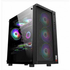 Thùng máy Case Magic GM-01 Black Mesh | Đen, kèm sẵn 4 Fan RGB, mặt lưới