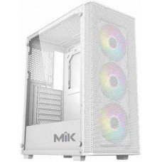 Thùng máy Case MIK Aion White | Kèm sẵn 3 Fan RGB